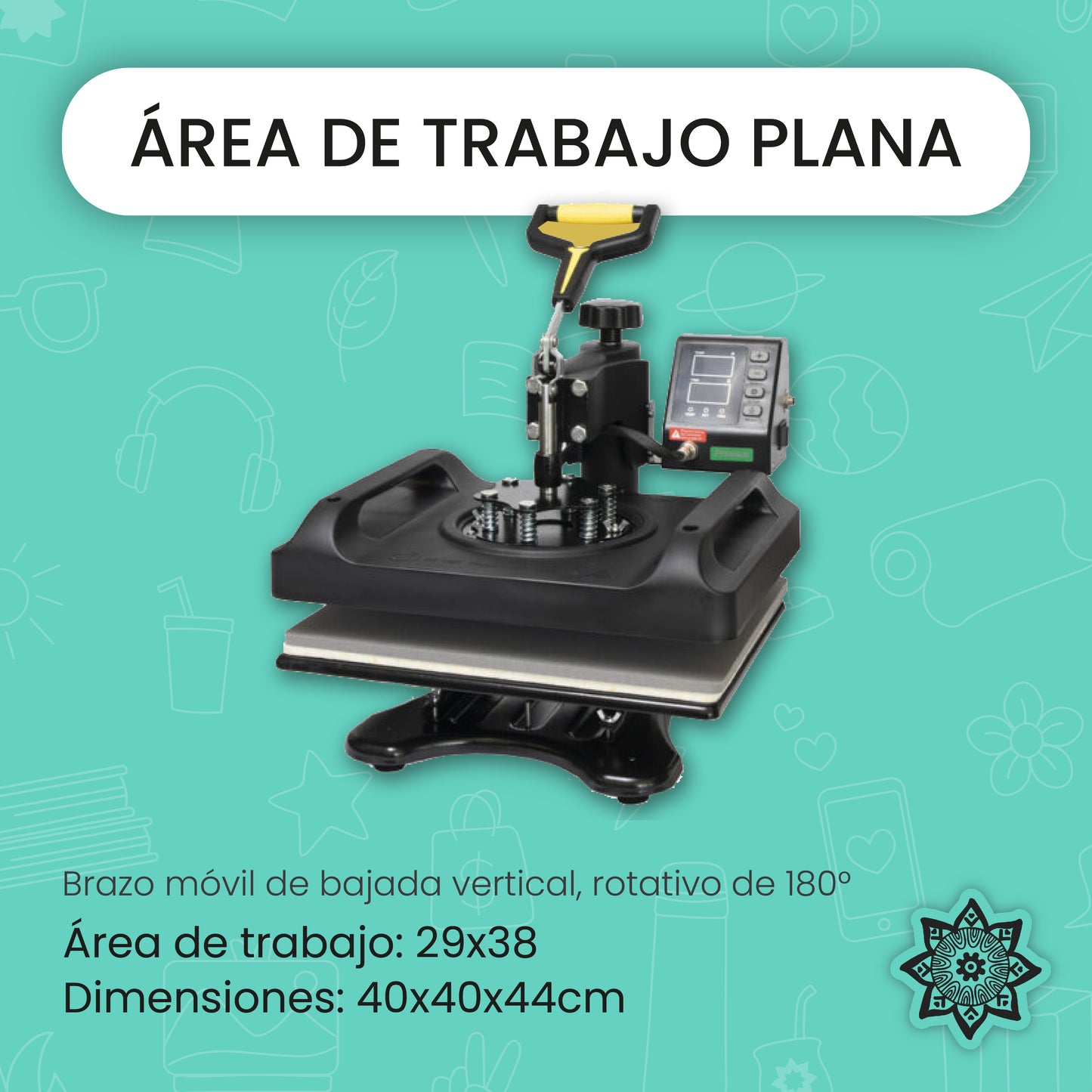 Estampadora sublimadora plancha multifunción 5 en 1